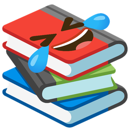 Books and Rolling on the floor laughing