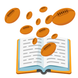 books and rugby football