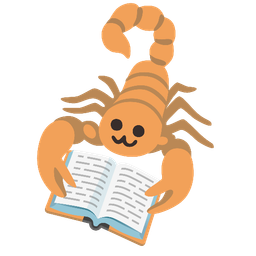books and scorpion
