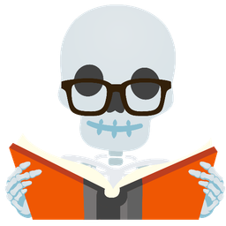 books and skull