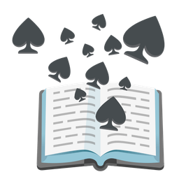 books and spade suit