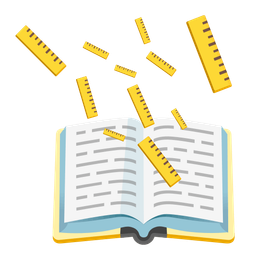 books and straight ruler