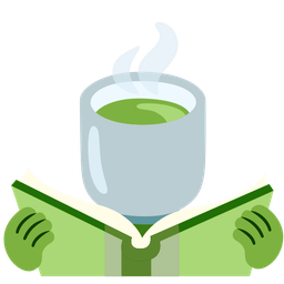 books and teacup without handle