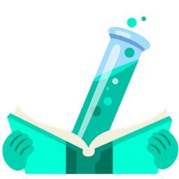 books and test tube