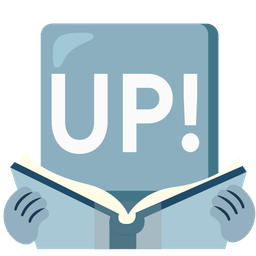 books and UP! button