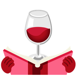 books and wine glass