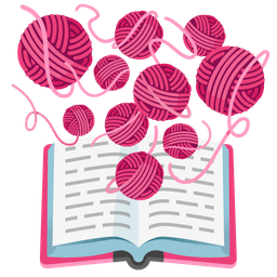 books and yarn