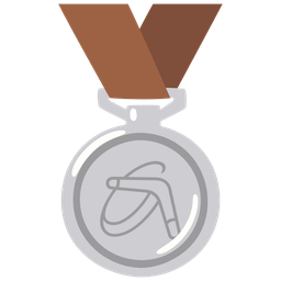 boomerang and 2nd place medal