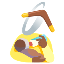 boomerang and baby bottle