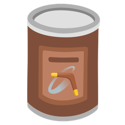 boomerang and canned food