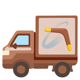 boomerang and delivery truck