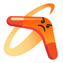 boomerang and enraged face