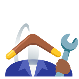 boomerang and hammer and wrench