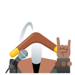 boomerang and microphone