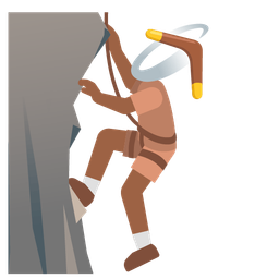 boomerang and mountain