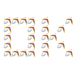 boomerang and OK button