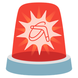 boomerang and police car light