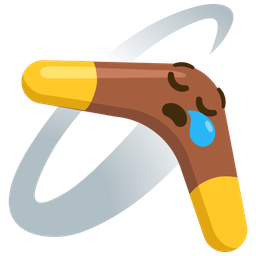 boomerang and sleepy face