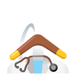 boomerang and stethoscope