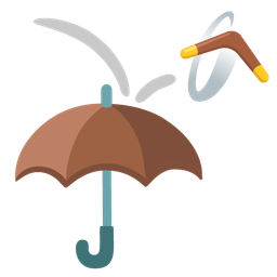 boomerang and umbrella