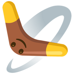 Boomerang and Upside-down face