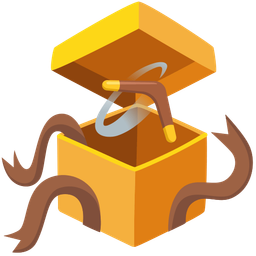 boomerang and wrapped gift