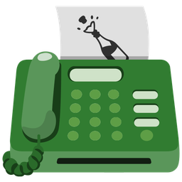 Bottle with popping cork and Fax machine