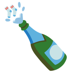 Bottle with popping cork and Socks