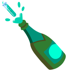 Bottle with popping cork and Test tube