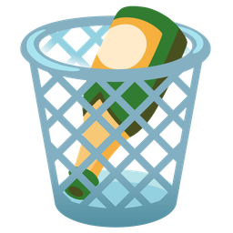 Bottle with popping cork and Wastebasket