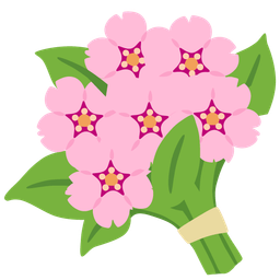 bouquet and cherry blossom