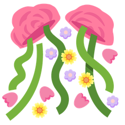 bouquet and confetti ball