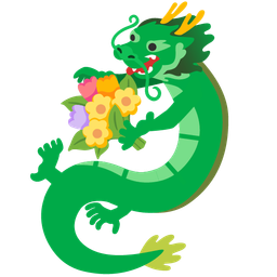 bouquet and dragon