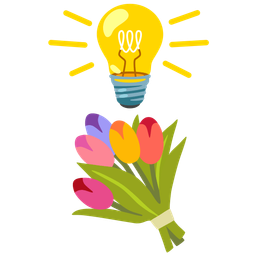 bouquet and light bulb