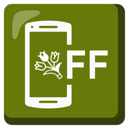 bouquet and mobile phone off