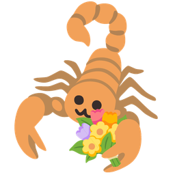 bouquet and scorpion