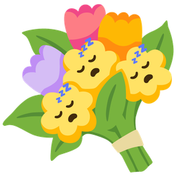 bouquet and sleeping face