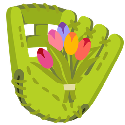 bouquet and softball