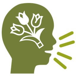 bouquet and speaking head