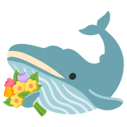bouquet and spouting whale