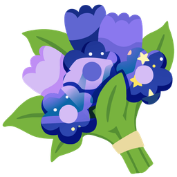 bouquet and telescope