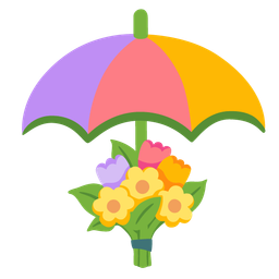bouquet and umbrella