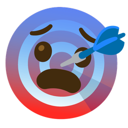 bow and arrow and fearful face