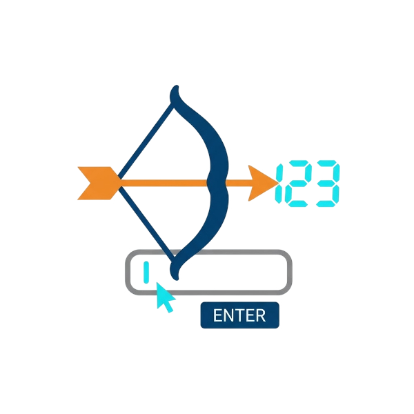 Bow and arrow and Input numbers
