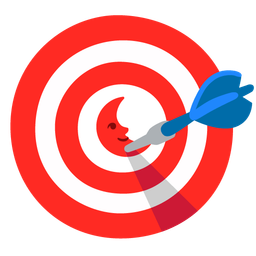 bow and arrow and last quarter moon face