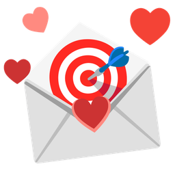 bow and arrow and love letter