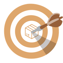 bow and arrow and package