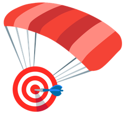 bow and arrow and parachute