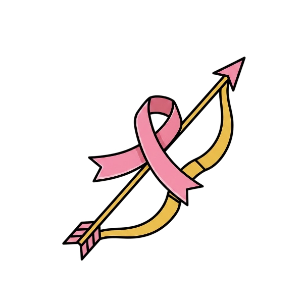 Bow and arrow and Reminder ribbon