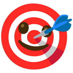 Bow and arrow and Slightly smiling face